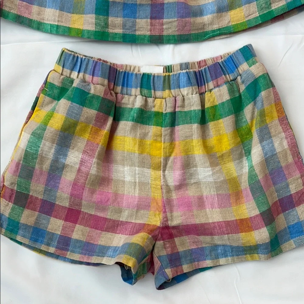 Like New - Size 3T Girls Gap Kids Colorful Plaid Matching Set - Picture 3 of 16